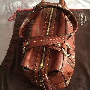 Coach Cognac Satchel Bag